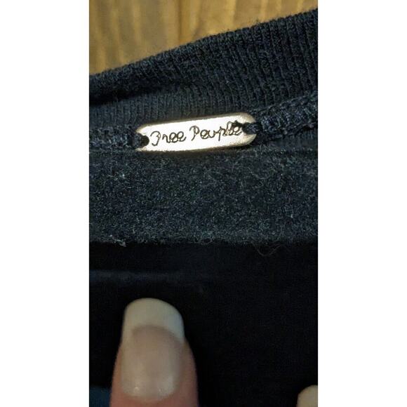 Free People Too Legit Split Side Maxi Dress Black with Rainbow Stripes Multi Xs - Picture 6 of 7